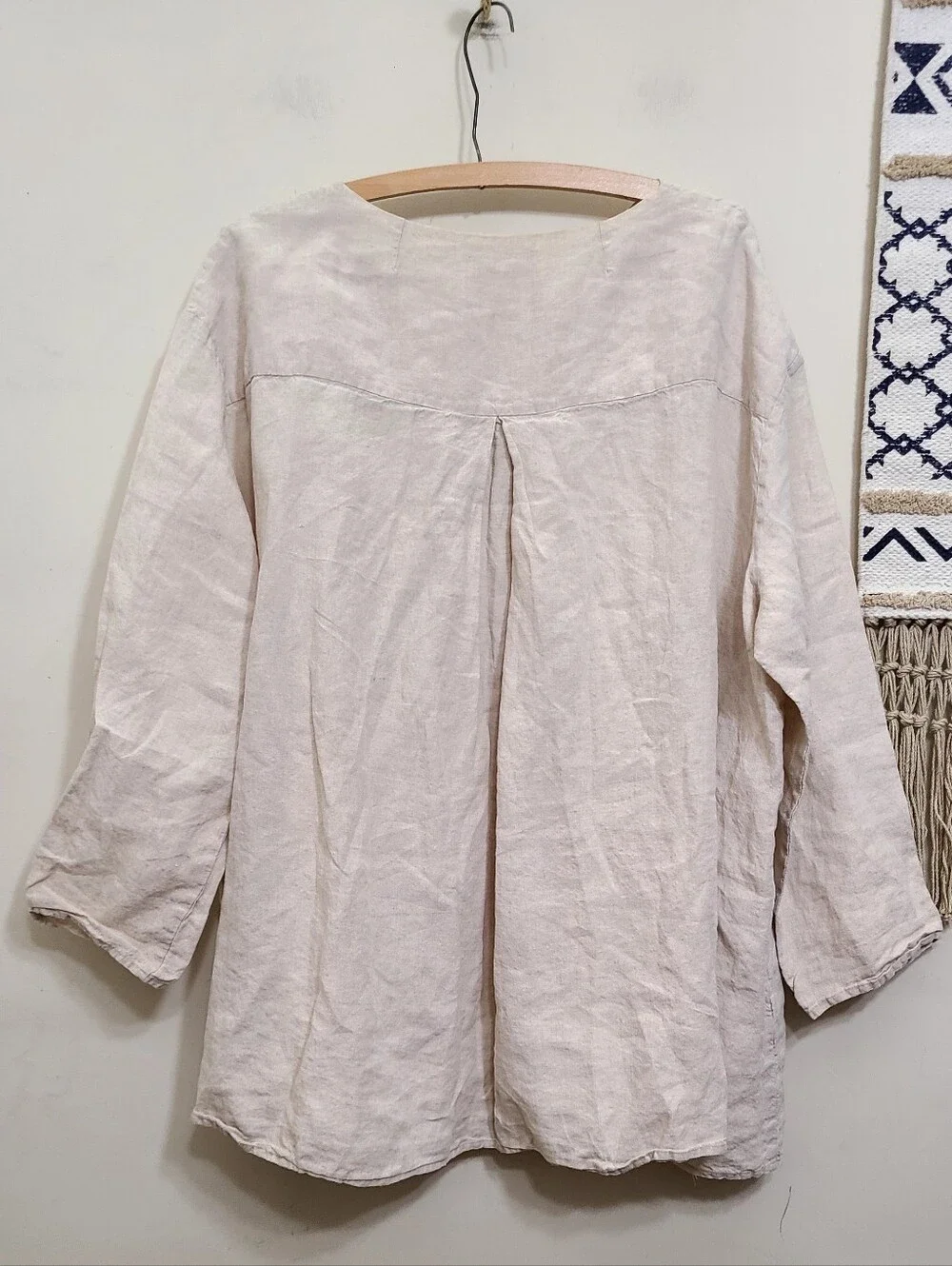 Apuntob Linen Lagenlook Tunic Top Size L/XL - Picture 3 of 5